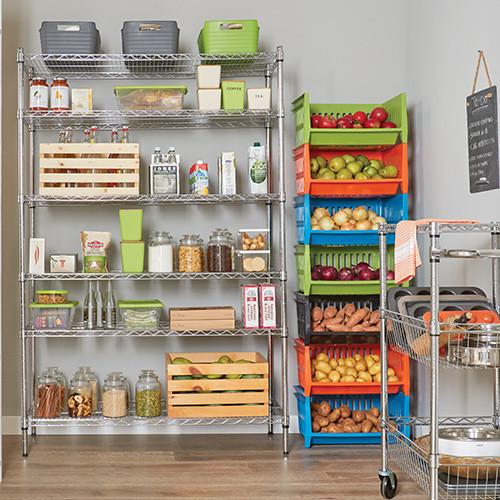6-Tier New Chrome Plated Wire Rack Kitchen Storage Steel Shelving Unit 36"W X 18