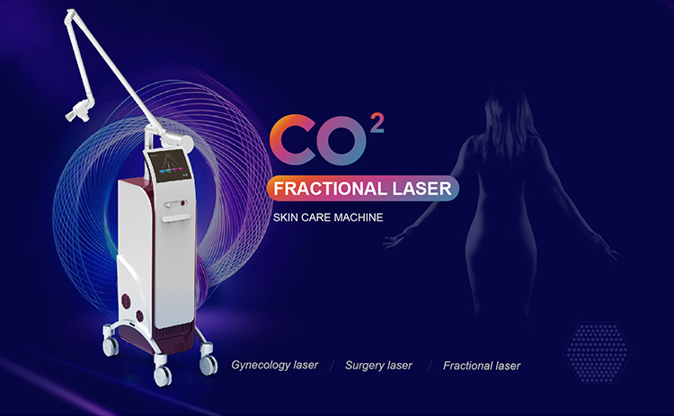 Professional 60W RF Tube Q-Switch Fotona Fractional CO2 Laser Skin Resurfacing Machine