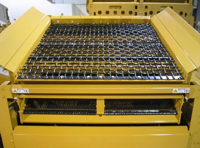 Woven Vibrating Mining Screen Mesh Size 12.5mm Double Crimped