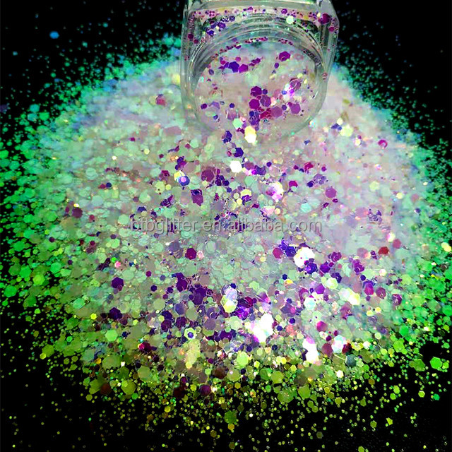 Polyester Christmas Decoration Supplies Free Samples FC FCC F NIB Glitter Mixes Shape and Benefit