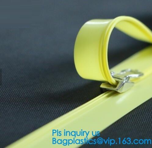PP clear long chain press lok zipper, seal pe document bag press lok zipper,