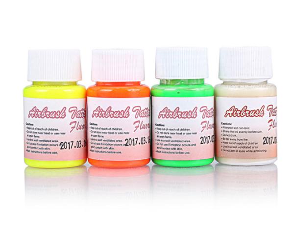 Airbrush Tattoo Accessories Fluorescent UV Ink For Permanent Makeup / Tattoo