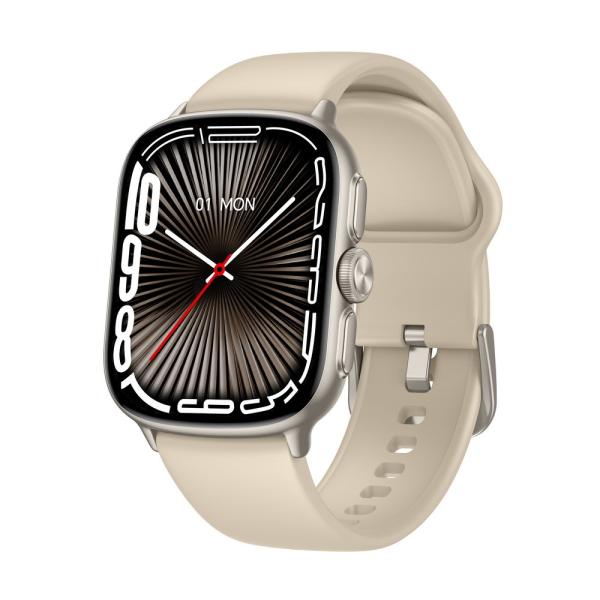 Waterproof Smartwatch Big Screen Metal Frame Smart Watch Large Display with