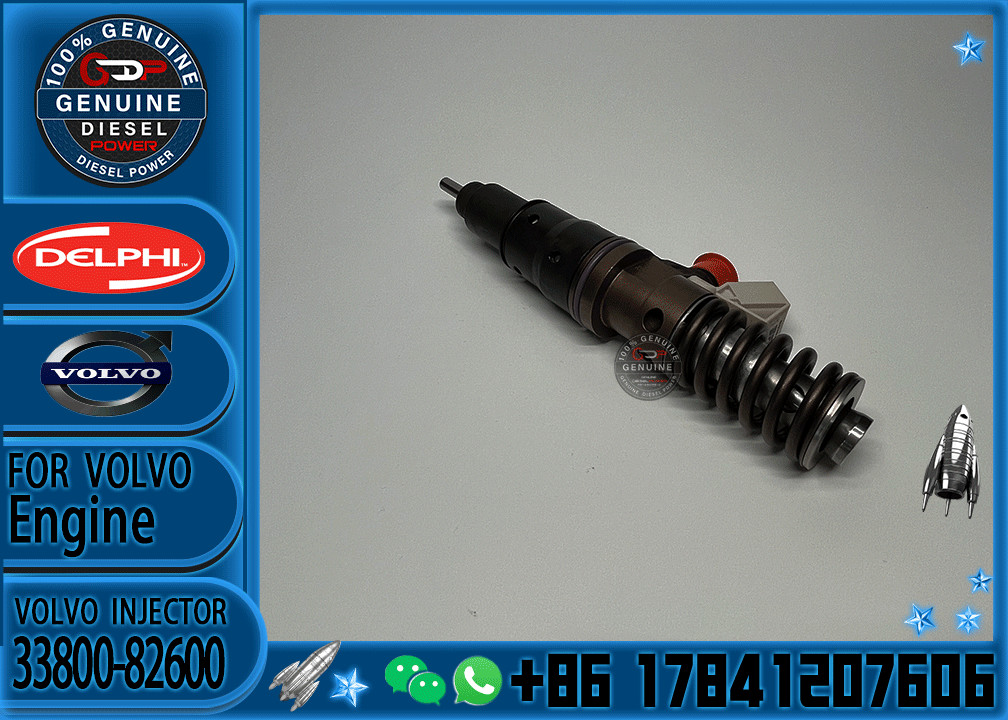 High Quality Common Rail Injector 33800-82600 Diesel Fuel Injector 33800-84300 for Hyundai Engine