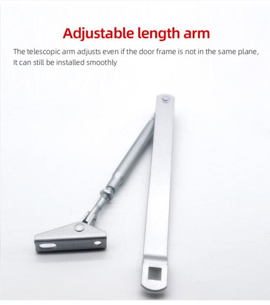 Aluminum Alloy Auto Sliding Door Closer for Fire Door at -40 to 80 Degree