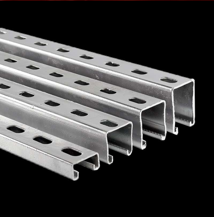 Chengyi 50x50mm Standard Length Metal Building Rolled Galvanized C Channel Steel