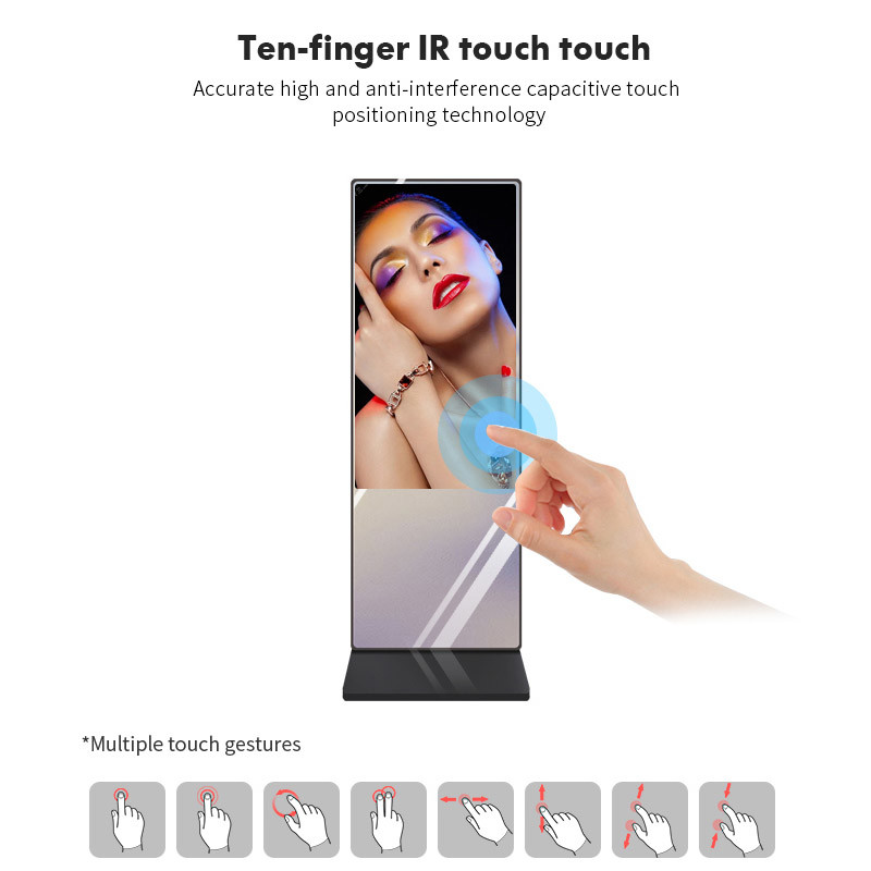 43inch All In One LCD Advertising Screen Mirror Touch With Standalone