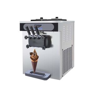 Serve Ice Cream Machine Three Flavors Automatic Soft Ice Cream Vending Machine