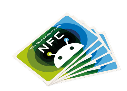 0.8-0.84mm Thick RFID NFC Smart Cards Paper Security Card For Public Transport