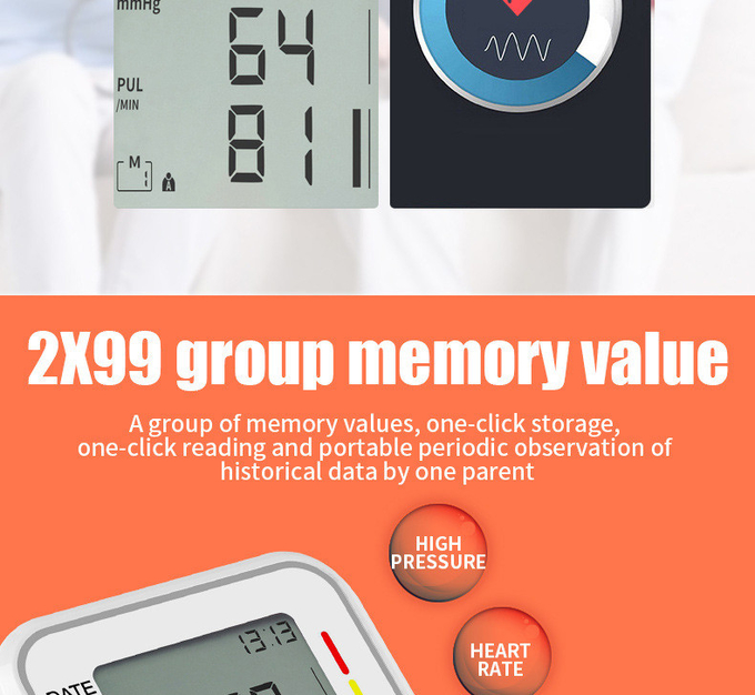 Arm Type OEM Electronic Home Blood Pressure Device Intelligent