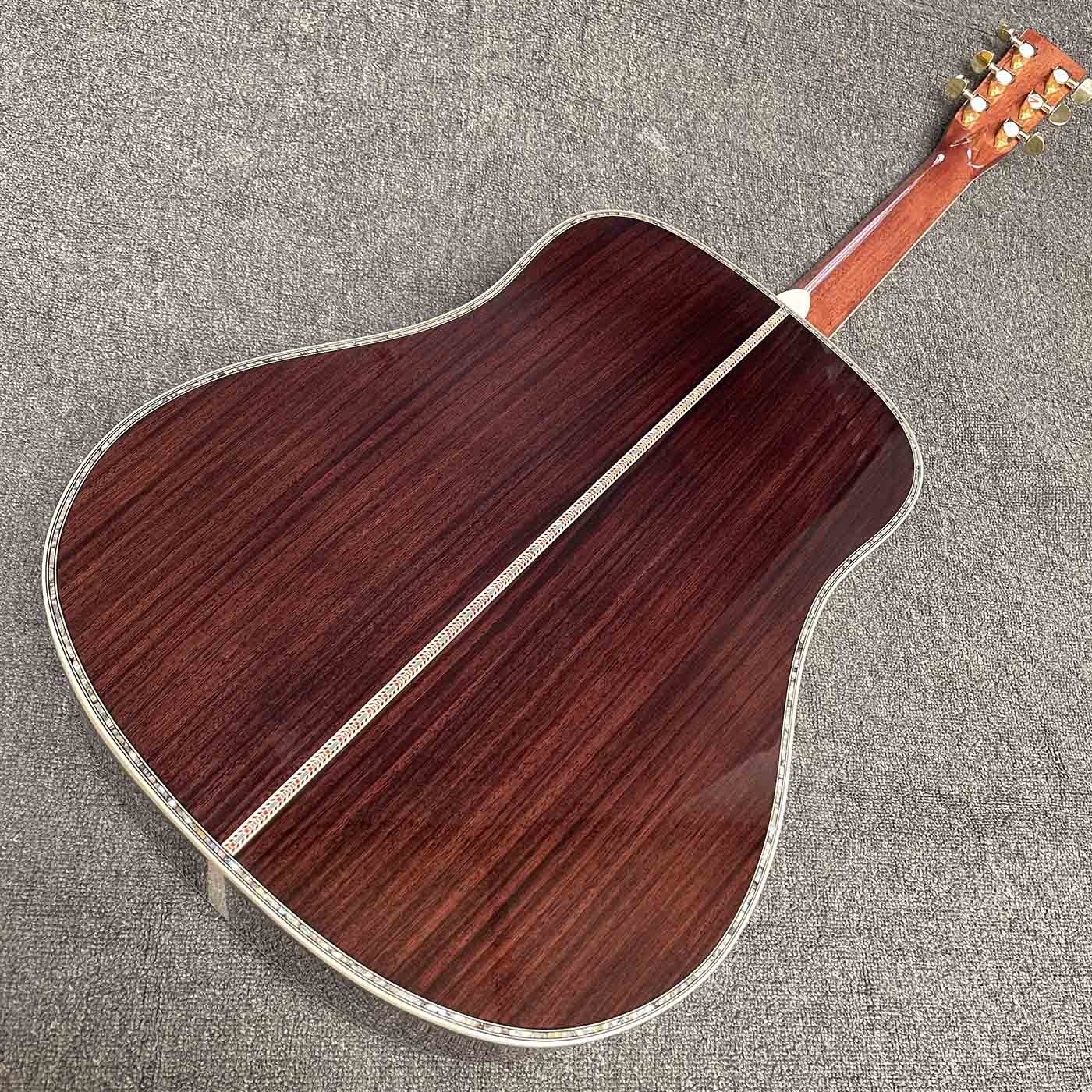 Solid R Back Side Life Tree Inlay Abalone Binding Dreadnought Acoustic Guitar Martin Guitar Style