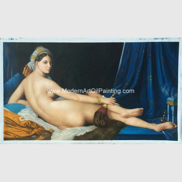 Quality Canvas People Oil Painting , Nude Woman Oil Painting Reproduction On Linen for sale