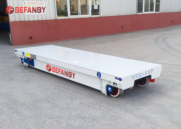 Electric Flatbed 10 Ton Industrial Transfer Trolley