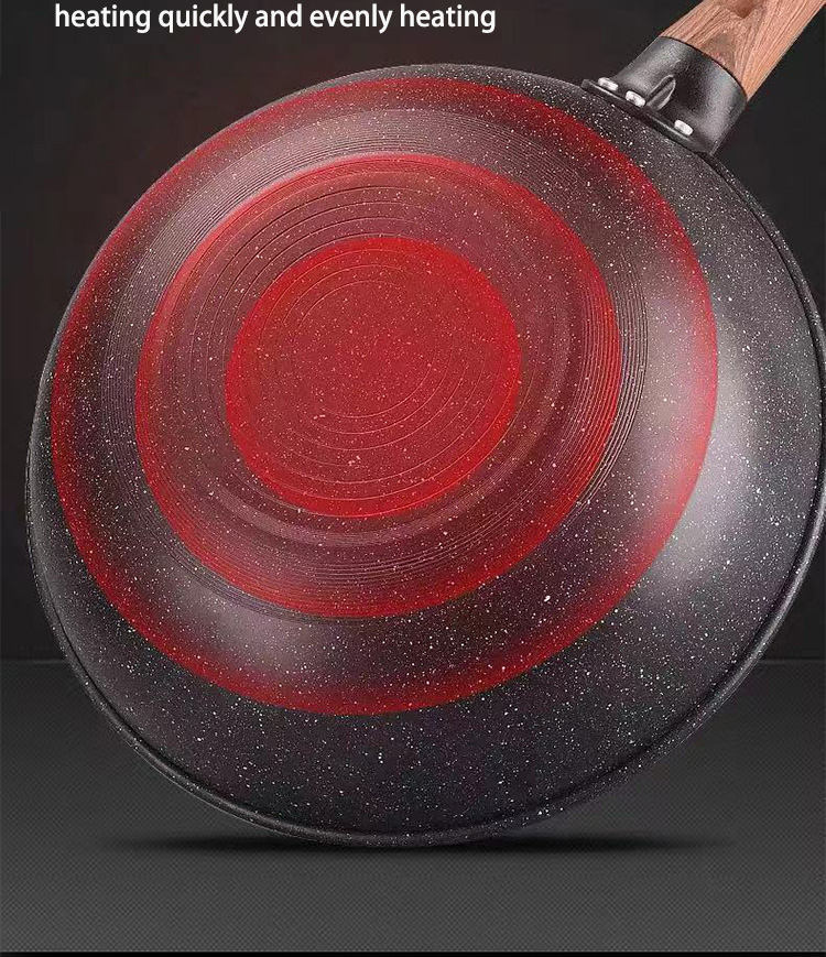 Factory Wholesale Cooking Cookware Black 32cm Multiple Styles Non Stick Iron Frying Pan Skillet