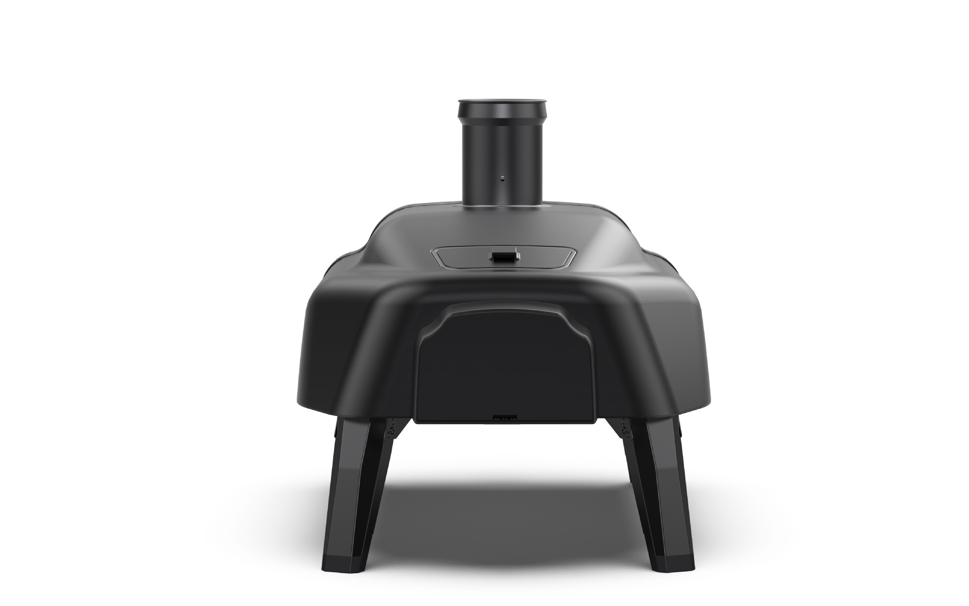 Matte Process Custom Stainless Steel 14" Pellet Rotating Pizza Oven for Outdoor Baking