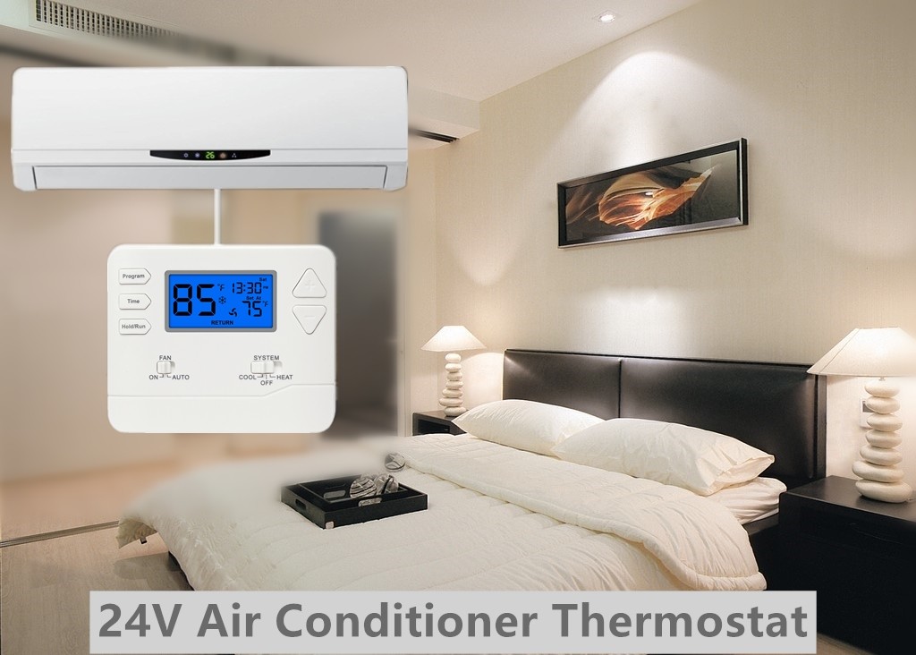 NTC Sensor Programmable ABS Room Air Conditioner Thermostat