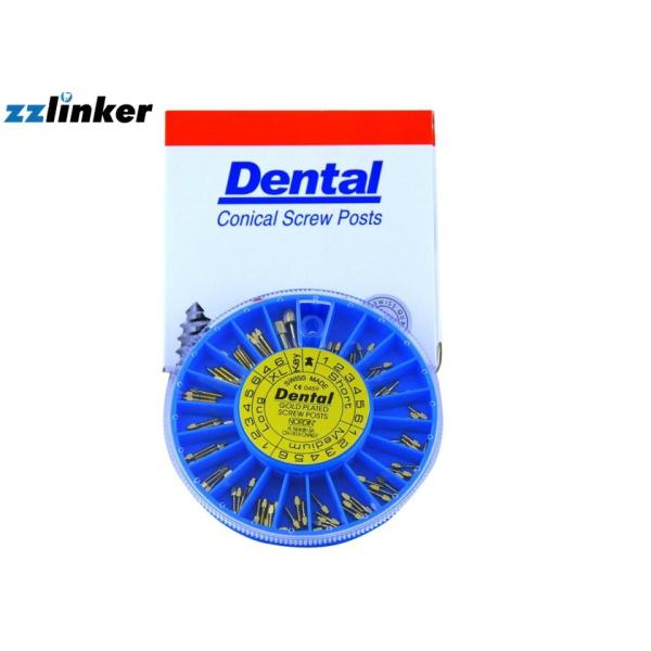 Quality Metal Dental Gutta Percha Points Nordin Titanium Conical Cross Head Screw Post Keys for sale