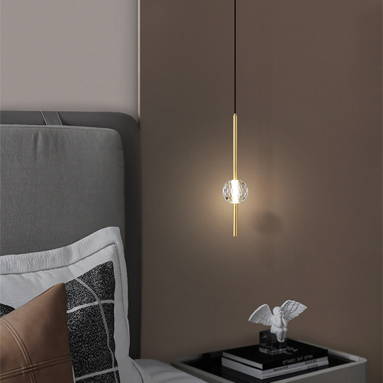 Bedroom Hanging Dining Room Crystal Pendant Light Nordic Decoration