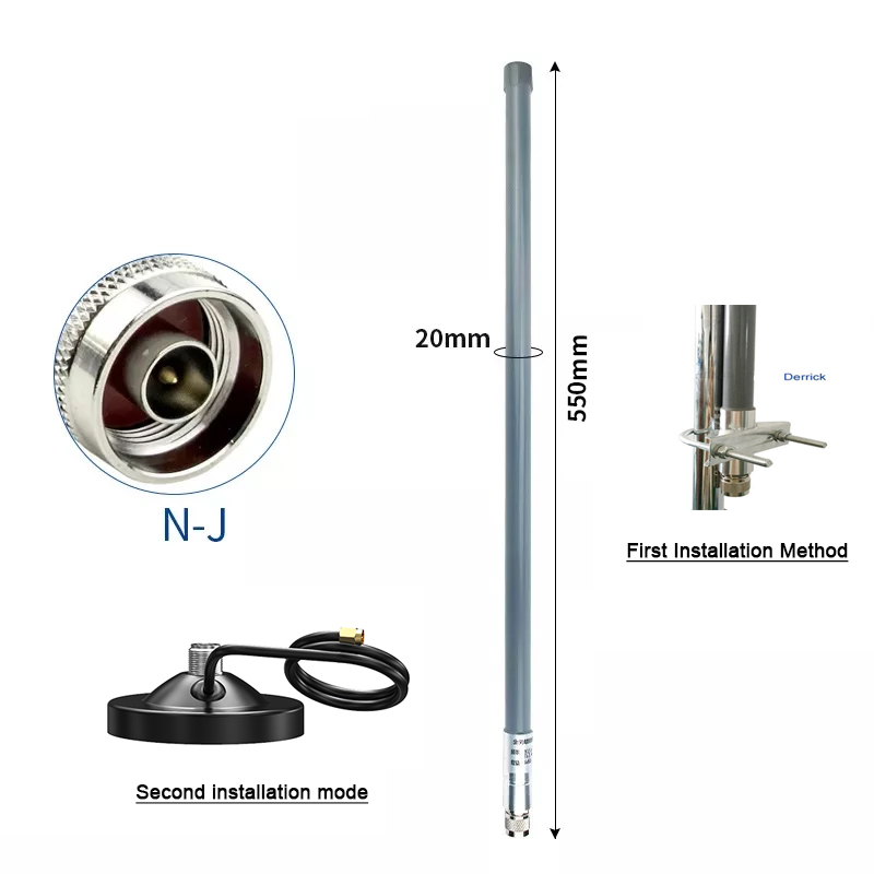 Fiberglass Helium Lora Antenna 5.8dBi 12dBi 15dBi 868MHz 915MHz Directional Bobcat 300