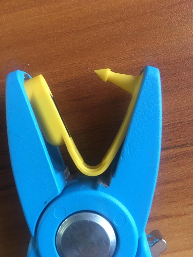 Height 80mm Goat LF 134.2k EM4305 RFID Animal Ear Tag