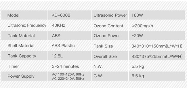 Ultrasonic Ozone Fruit Vegetable Cleaner With Different Cleaning Time