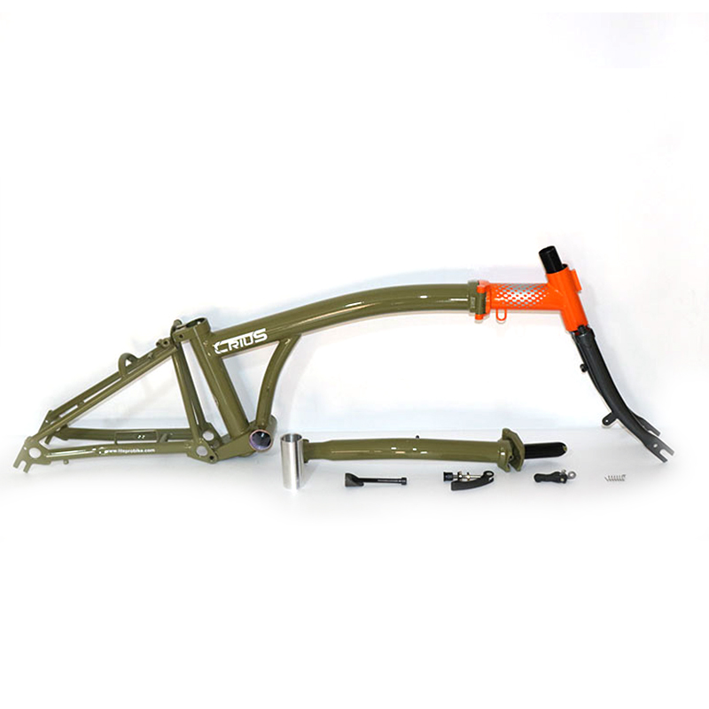 Lightweight 16"-17" CR-MO 4130 Steel Folding Bike for Outdoor Adventures