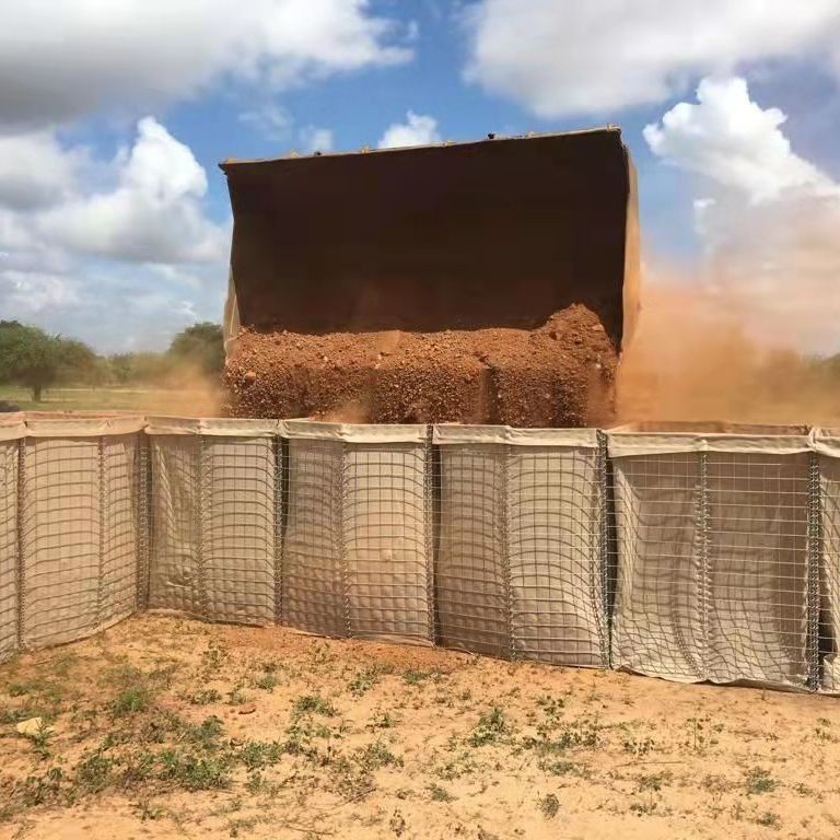 Military Galfan Wire Hesco Sand Barrier 50 X 50mm