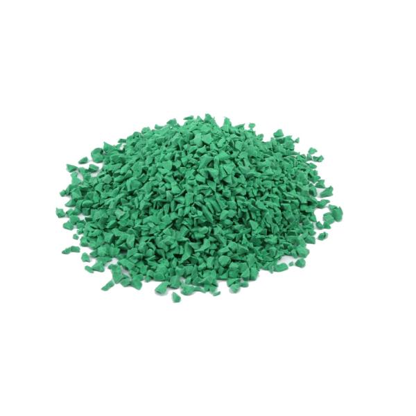 Quality Green EPDM Particle Ethylene-Propylene-Diene Monomer Rubber Granules For Sports Flooring for sale
