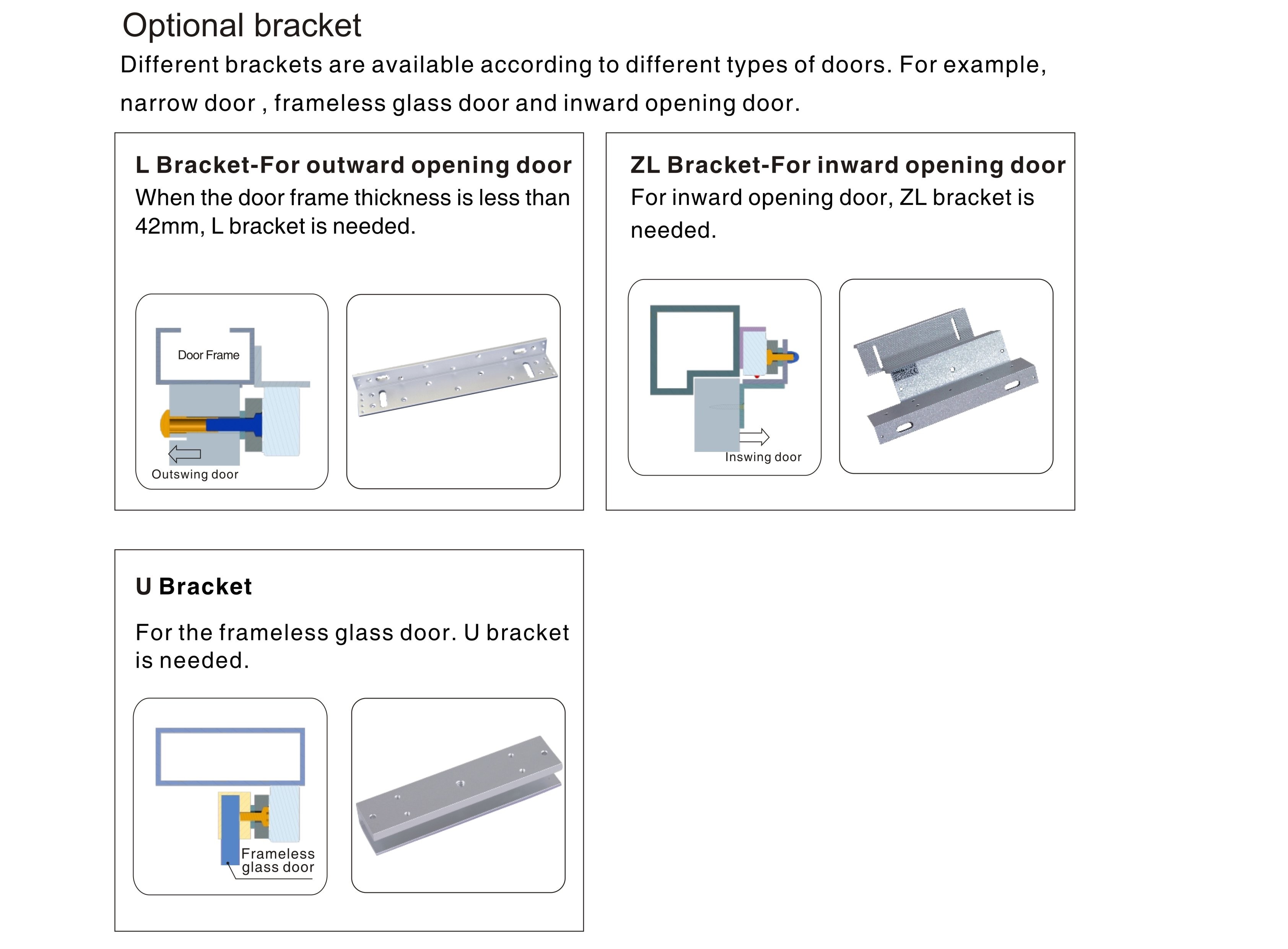 Holding Force 600lbs Commercial Electromagnetic Lock Single Hole Door lock -JS-280SG