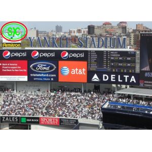 Front Maintenance External Electronic Signs Led Display Stadium P10 8000cd/㎡