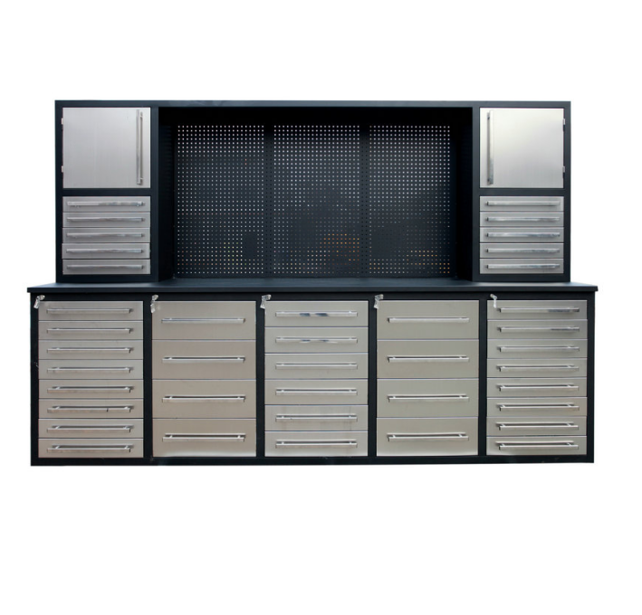 LS-GA005 Customized 1.0mm 1.2mm 1.5mm Garage Metal Tool Cabinet with ODM Support