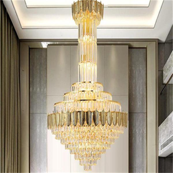 Modern Design Elegant Noble Classic Luxurious Golden Interiorcrystal Chandelier
