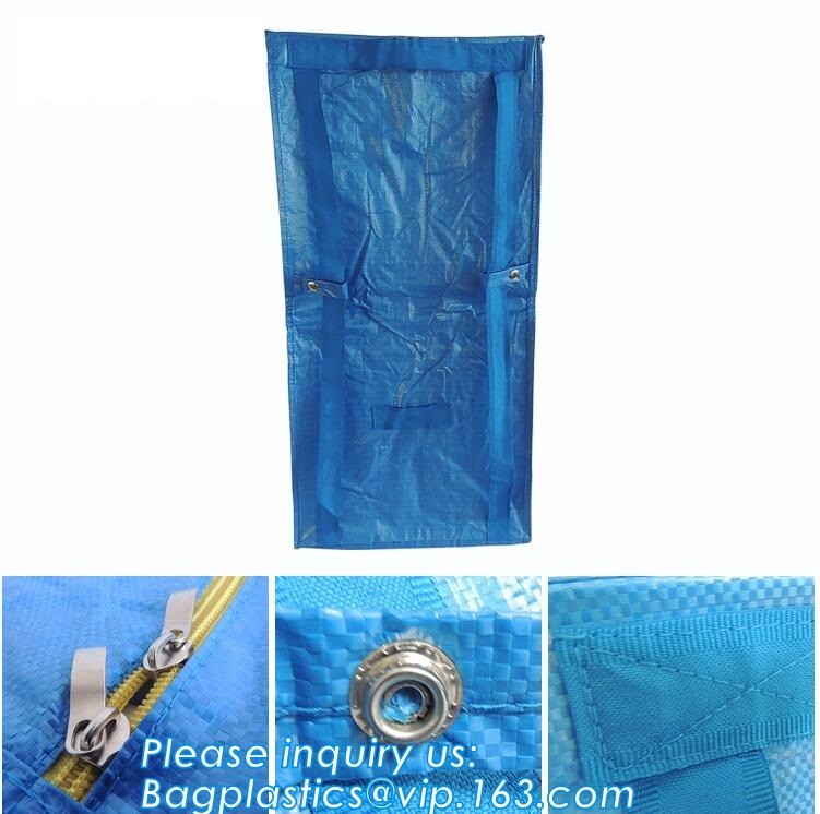 Custom Huge Luggage PP Woven Bag With Zipper Lock,PP Woven Shopping Bag,Factory customized cheap laminated pp woven shop