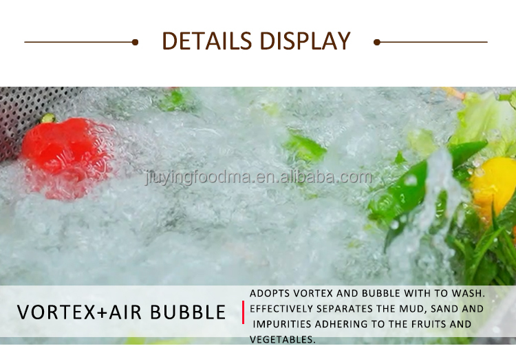 Jiuying 250L Single tank fruit and vegetable cleaning machine with full 304 stainless steel body