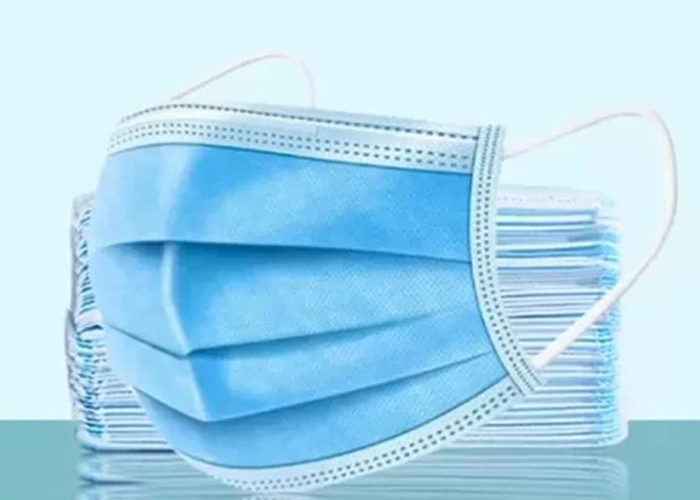 Washable PM2.5 Blue Disposable Non - Woven Mask / Elastic Wide Earloop Cotton Face Mask