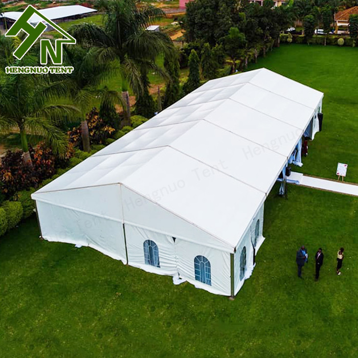 SGS Certified 40*100ft Waterproof Garden Marquee Aluminum Frame 500 People Capacity