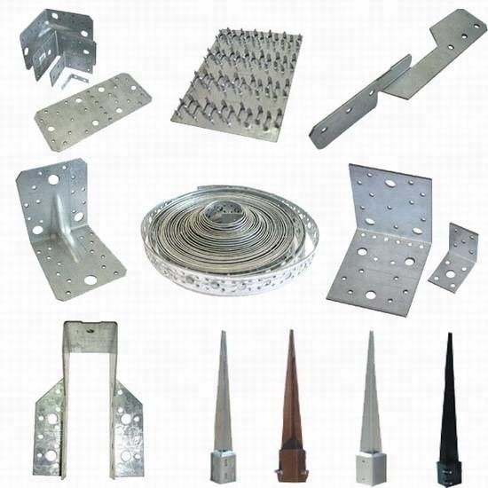 Hardware Included Galvanized Metal Steel Angle Corner Brackets for Wood Connection