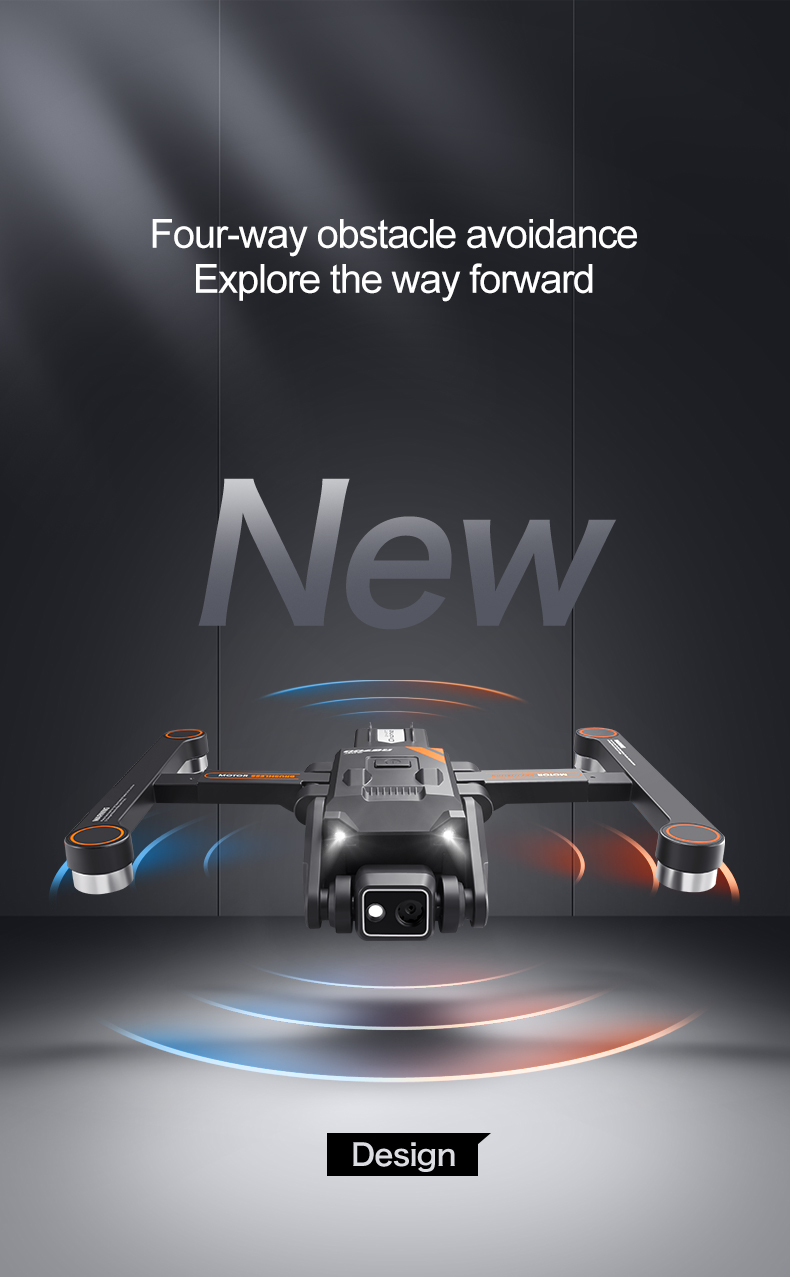 Rg700 Hd 4k Dual Camera Drone with Gps Wifi Transmission and Four Side Obstacle Avoidance Beginner Operator Skill Level