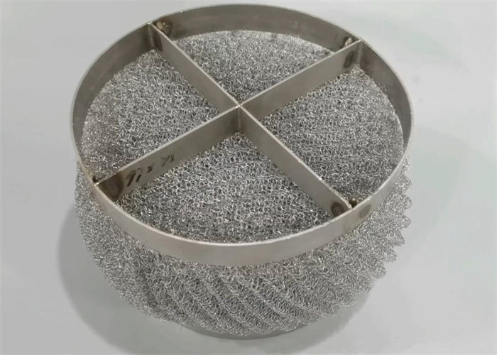 Customized SS304 Distillation Column Special York431 Mesh Pad Demister