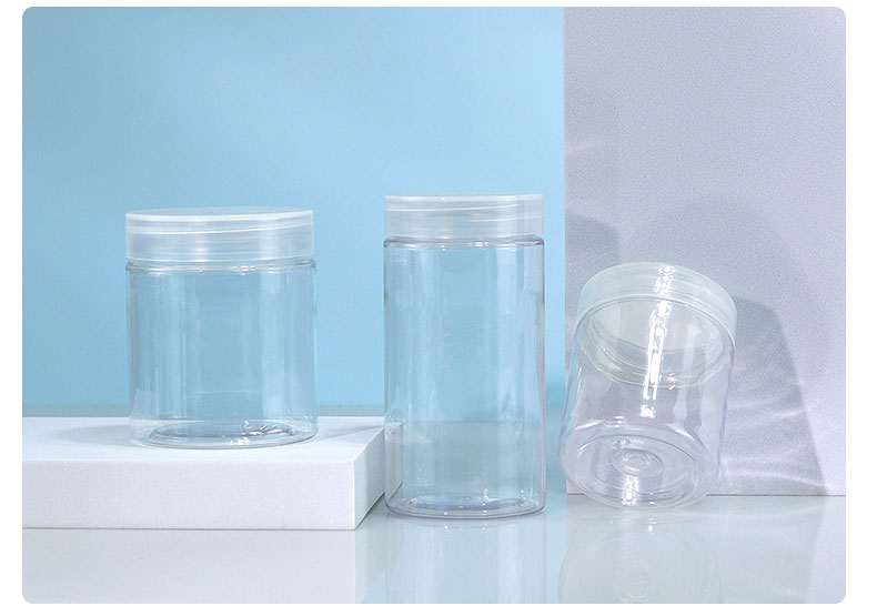 PETG Makeup Storage Jars Clear Plastic Jar For Packaging Transparent Plastic Container