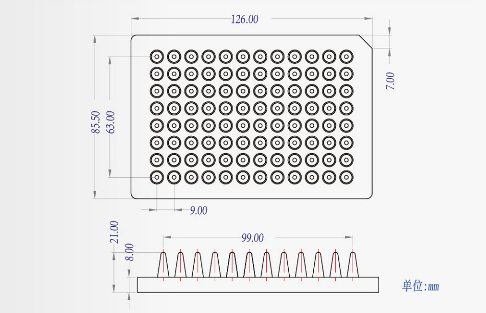 PCR plate skirted, PCR plate non-skirted, Lingyao OEM manufacturer, medical injection products