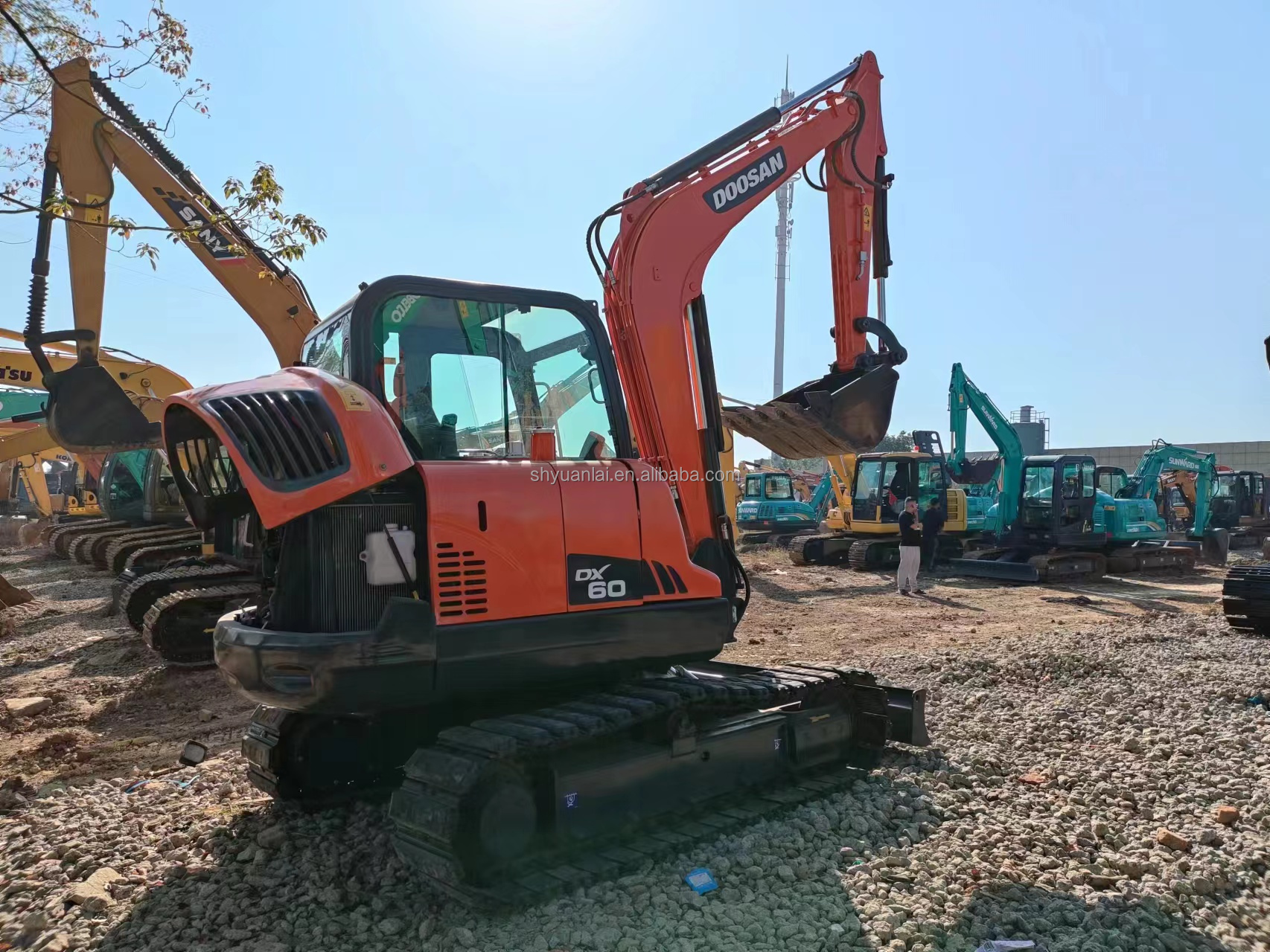 YANMAR Engine Used Doushan DX60 Excavator 6 Tons Construction Machinery