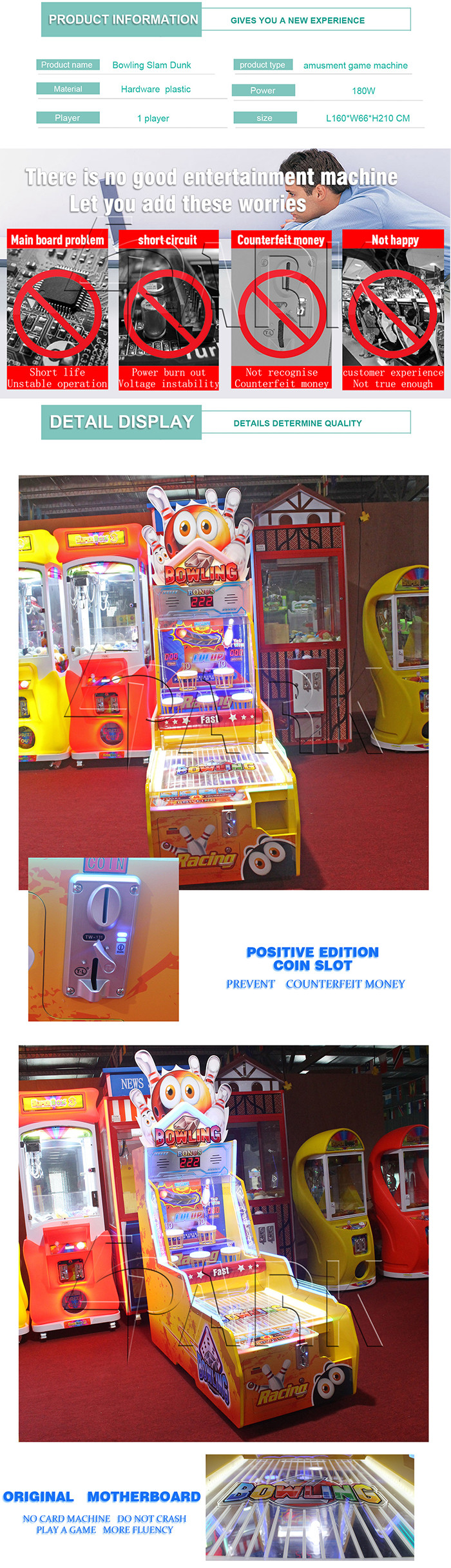 Arcade Basketball Style Pitching Ball Game Machine With High Gloss Painting