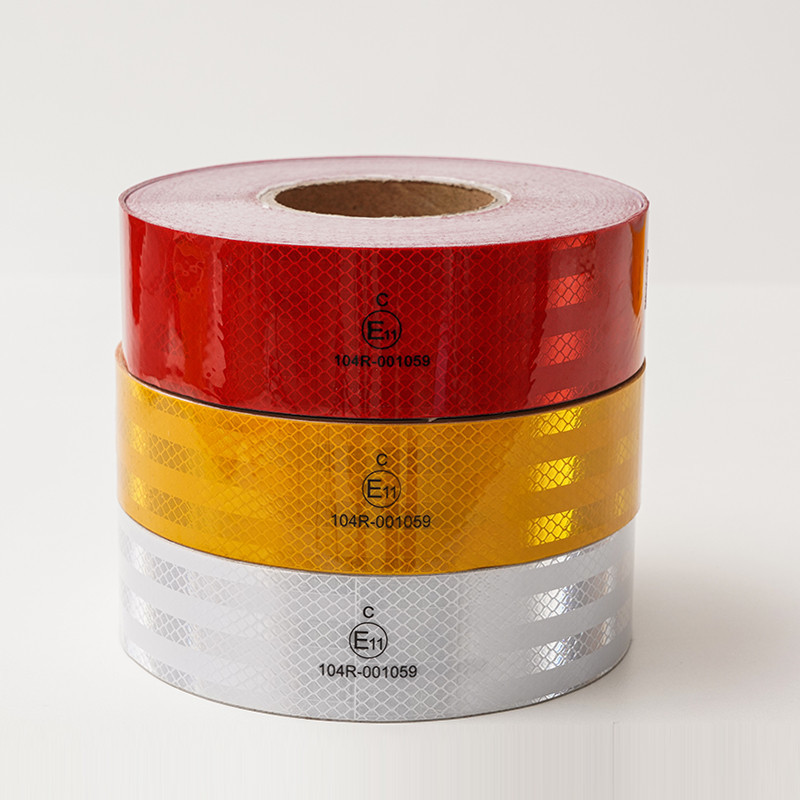 PET Custom Adhesive Sticker Vinyl Roll Safety Retro Trunk ECE 104r Reflective Tape
