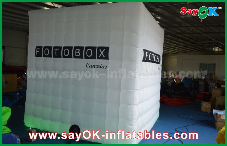 Inflatable Photo Studio Lighting Inflatable Photo Booth With Two Doors White Wedding Photobooth