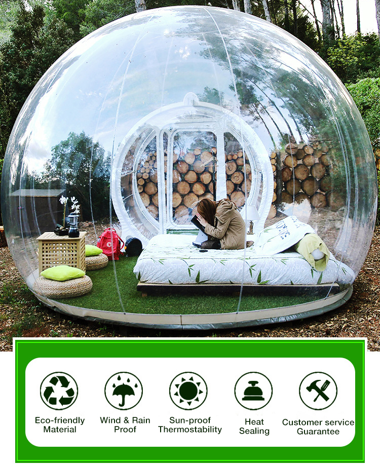 Playground Picnic Kids Party Giant Clear Camping Tent Igloo Outdoor Tunnel PVC