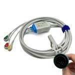 Yilang 3 / 5 Lead Direct Connect ECG Cable IEC 3.6m Length For Patient Monitor