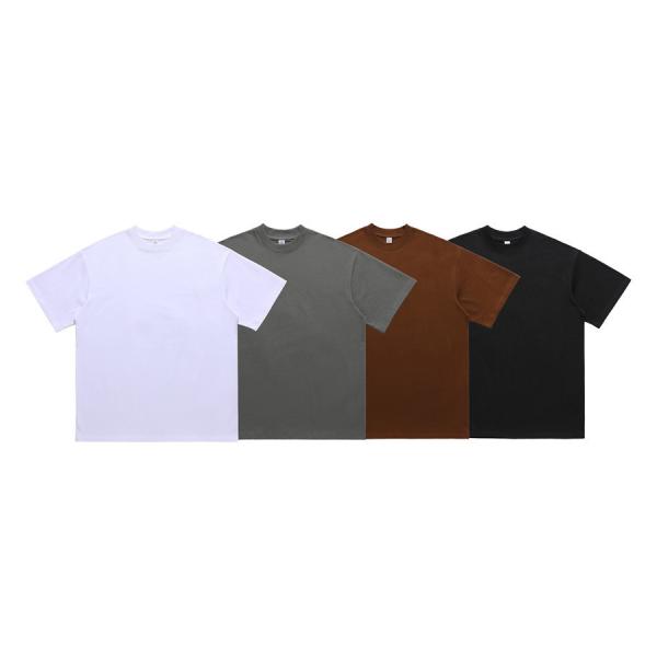 Blank S-2XL 100% Cotton Vintage Oversized T-Shirt 300gsm Heavyweight Solid Color