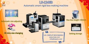 China Fully Automatic Rigid Box Wrapping Machine For Carton Ties / Suits / Clothing Boxes on sale