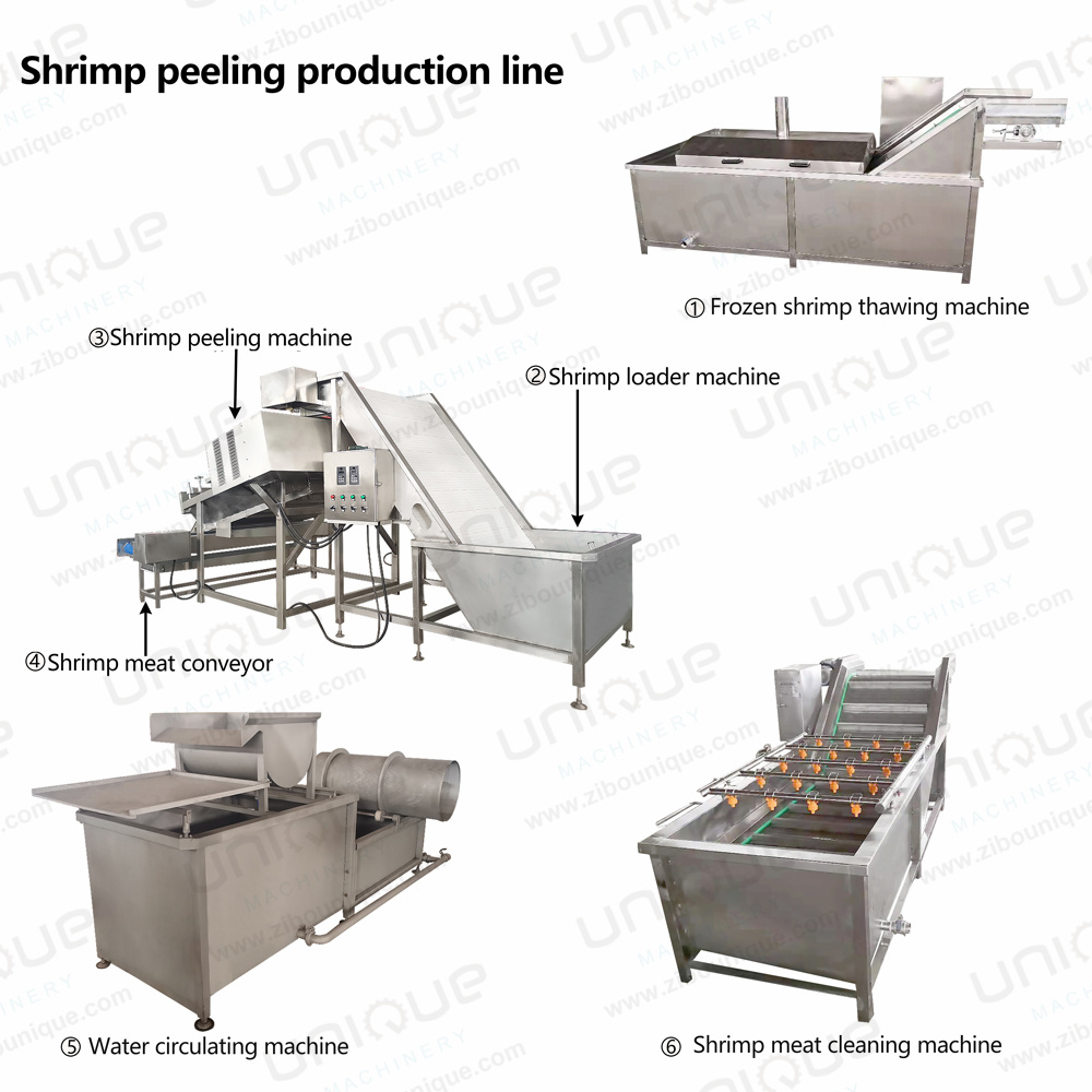 Fully Automatic Shrimp Cleaning and Peeling Machine with 304 Stainless Steel Material